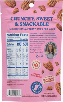 Evies Pecans Roasted Sweet & Salty 3oz - 3 OZ - Image 5
