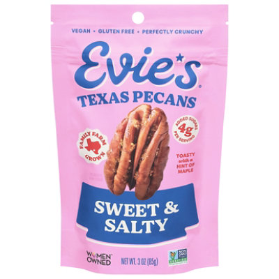 Evies Pecans Roasted Sweet & Salty 3oz - 3 OZ - Image 1