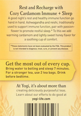 Yogi Teas Cardamom Immune Sleep - 16 CT - Image 4