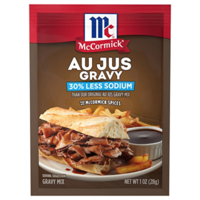 Mccormick Au Jus Gravy Seasoning Mix 30 Percent Less Sodium 1 Oz - 1 OZ
