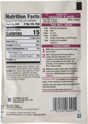 Mccormick Hibachi Chkn & Rice Seas Mix 1 Oz - 1 OZ - Image 5