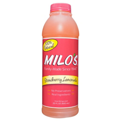Milos Strawberry Lemonade 20 Fl Oz - 20 FZ - Image 1