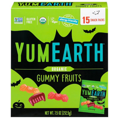 Yum Earth Gummy Fruit Halloween 7.5oz - 7.5 OZ - Image 2