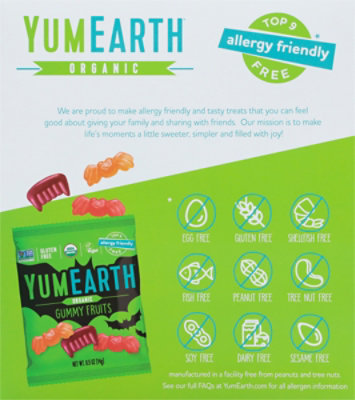 Yum Earth Gummy Fruit Halloween 7.5oz - 7.5 OZ - Image 5