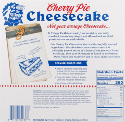Village Piemaker Cherry Cheesecake Pie 2lb - 2 LB - Image 6