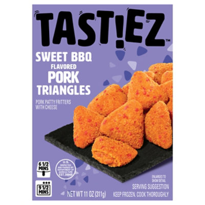 Tast Ez Sweet Bbq Flavored Pork Triangles, 11 Oz - 11 OZ - Image 1