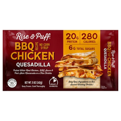Rise N Puff Quesadillas Bbq Pulled Chicken - 4.7 OZ
