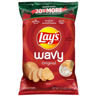 Lays Wavy 20% More 9.375oz - 9.375 OZ - Image 2