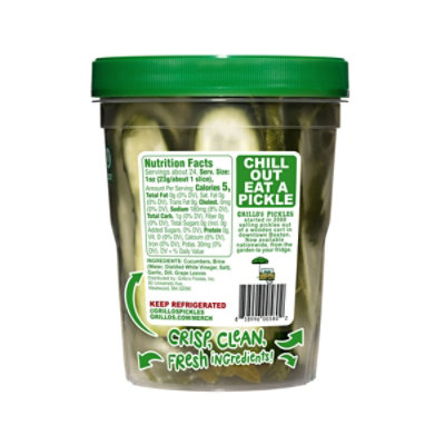 Grillos Pickles Sandwich Makers Dill Slices, 32oz - 32 OZ - Image 3