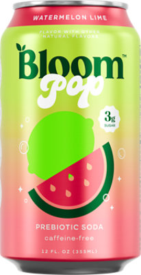 Bloom Pop Watermelon Lime 12fz - 12 FZ - Image 1