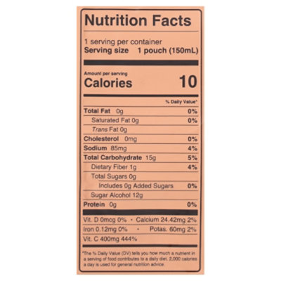 Dally Peach Gel Fruit Snack 5.07oz - 5.07 OZ - Image 3