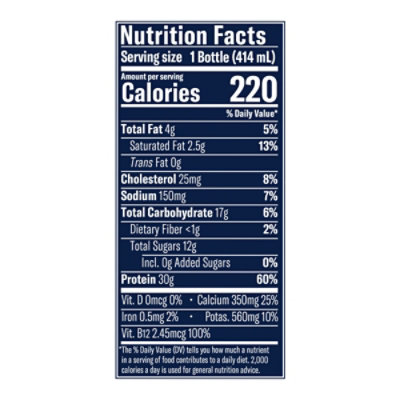 Chobani Mango 30g Protein Lowfat Greek Yogurt Drink 14 Fz - 14 OZ - Image 3