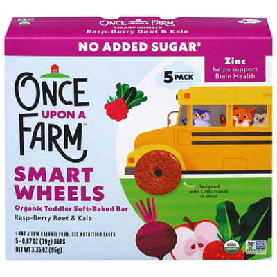 Once Upon A Farm Wheels Raspberry & Kale 3.35oz - 3.35 OZ - Image 1