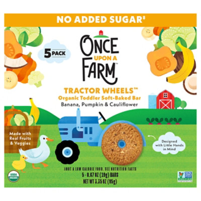 Once Upon A Farm Wheels Banana Pumpkin  Cauliflower 3.35oz - 3.35 OZ - Image 1