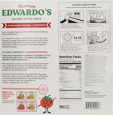 Edwardo's 12 Tavern Overloaded Sausage & Pepperoni, 19.25 Oz - 19.25OZ - Image 5