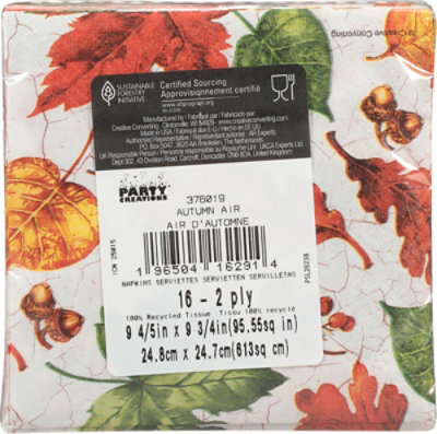 Bev Napkn Autumn Air - 16 CT - Image 3