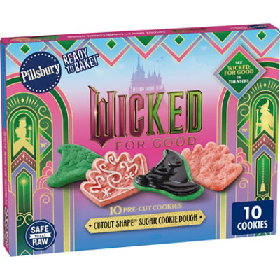 Pillsbury Ready To Bake Wicked Cut Out Sugar Cookie Dough 10 Count, 6.0 Oz - 6.0 OZ - Image 3