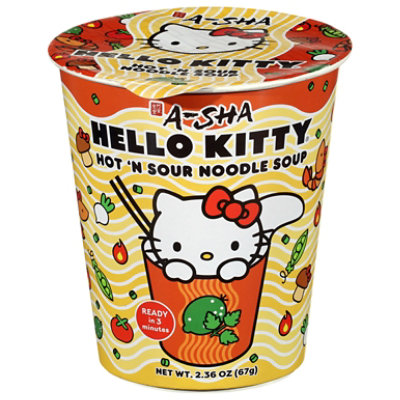 A-sha Soup Noodle Hot N Sour Hello Kitty - 2.36 OZ - Image 1