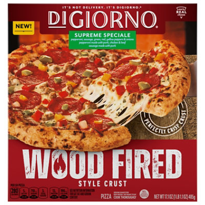 Digiorno Frozen Wood Fired Pizza Supreme - 17.1 OZ - Image 1