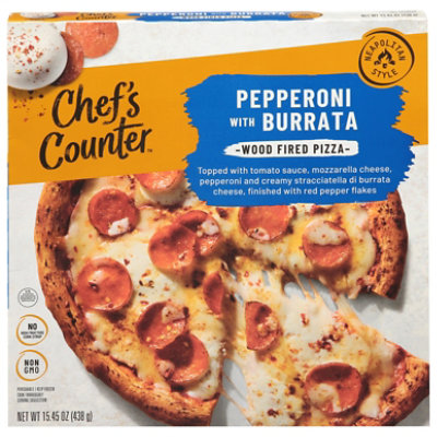 Chefs Counter Pizza Wood Fired Pepperoni Burrata - 15.45 Oz - Image 2