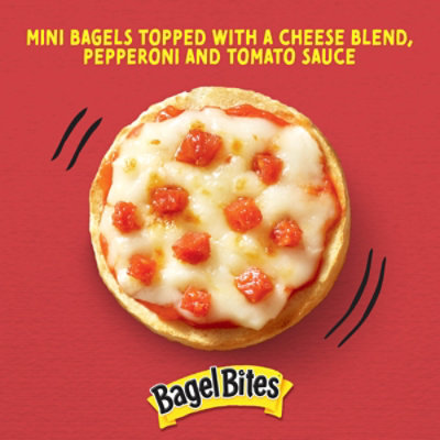 Bagel Bites Cheese & Pepperoni Mini Pizza Bagel Frozen Snacks, 24 Ct Box - 18.6 OZ - Image 3