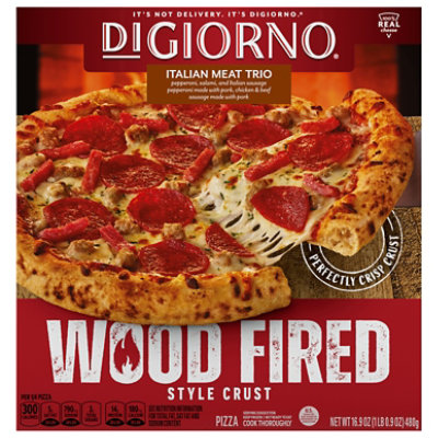 Digiorno Frozen Wood Fired Pizza Italian Meat Trio Frozen Pizza Box -16.9 Oz - 16.9 OZ - Image 4