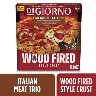 Digiorno Frozen Wood Fired Pizza Italian Meat Trio Frozen Pizza Box -16.9 Oz - 16.9 OZ - Image 1