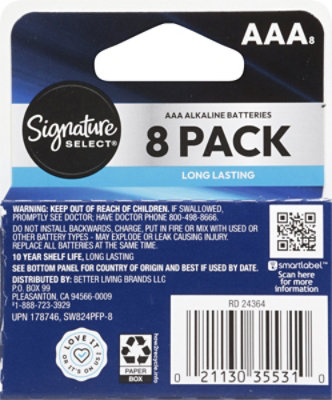 Signature Select Batteries Aaa 8 Ct - 8 CT - Image 3