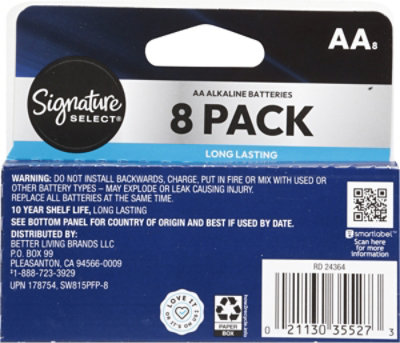 Signature Select Batteries Aa 8 Ct - 8 CT - Image 3