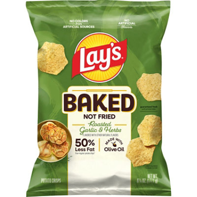 Lay's Baked Roasted Garlic & Herb Potato Chips - 6.25 Oz - Image 2