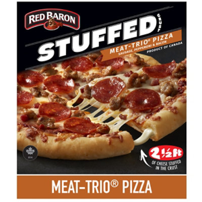Red Baron Meat Trio Stuffed Crust Pizza, 23.53 Oz - 23.53OZ - Image 1