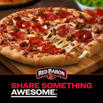 Red Baron Meat Trio Stuffed Crust Pizza, 23.53 Oz - 23.53OZ - Image 5