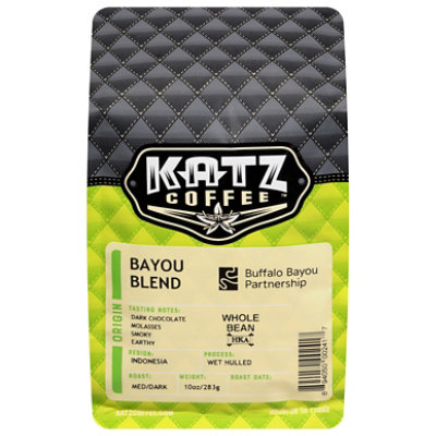 Katz Coffee Bayou Blend Whole Bean - 10 OZ - Image 2