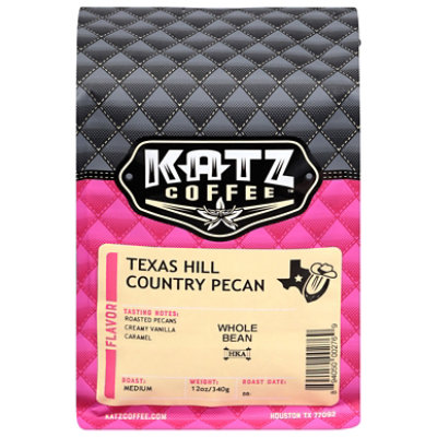 Katz Coffee Texas Hill Country Pecan Whole Bean - 12 OZ - Image 1