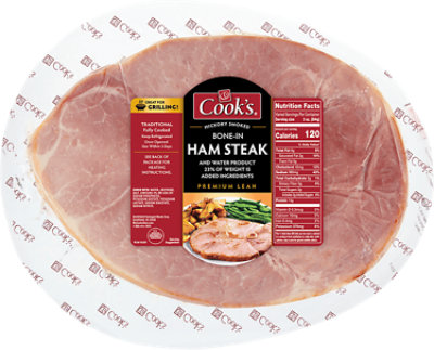 Cook's Hickory Smoked Bone-in Ham Steak - 21 OZ