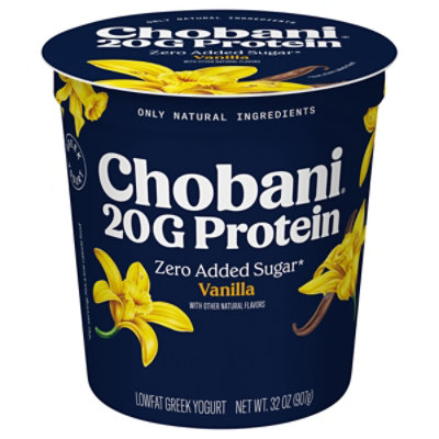 Chobani 20g Protein Lowfat Greek Yogurt Vanilla 32oz - 32 OZ - Image 2
