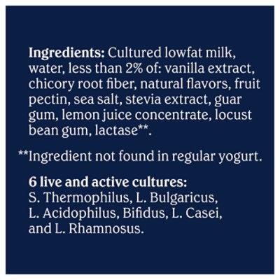 Chobani 20g Protein Lowfat Greek Yogurt Vanilla 32oz - 32 OZ - Image 4