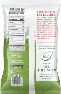 Boulder Canyon Tortilla Chips Lime & Sea Salt 8oz - 8 OZ - Image 5