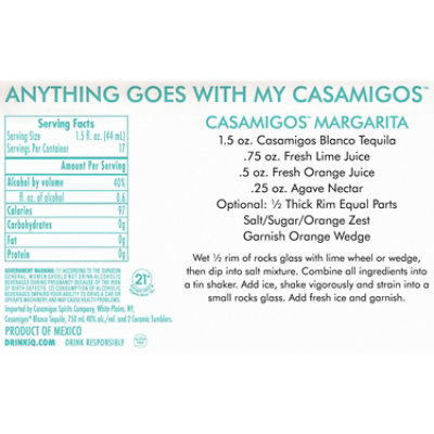Casamigos Blanco X Tumbler Vap 750 Ml - 750 ML - Image 2