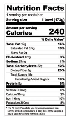 Tattooed Chef Acai Bowl Peanut Butter - 6.1 OZ - Image 2