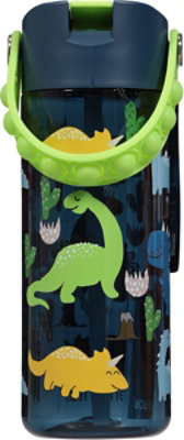 Elemental 18oz Splash Pop Fidget Bottle Dinosaur Navy Plastic - EA - Image 3