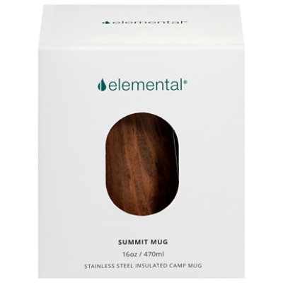 Elemental Summit 16oz Mug Teak Wood Ss Tritan Lid - EA - Image 2