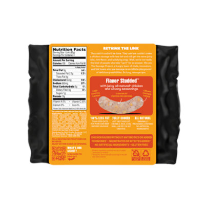 The Sausage Project Melty Cheddar Chicken Sausage 12 Oz - 12 OZ - Image 5