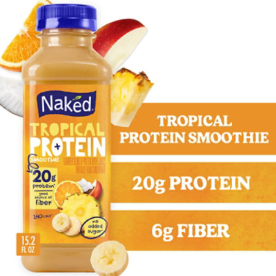 Naked Tropical Protein Smoothie Bottle - 15.2 Fl. Oz. - Image 1