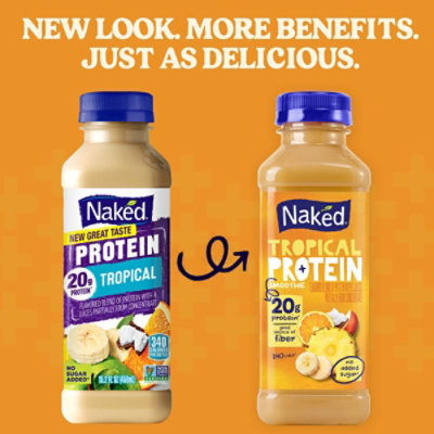 Naked Tropical Protein Smoothie Bottle - 15.2 Fl. Oz. - Image 2