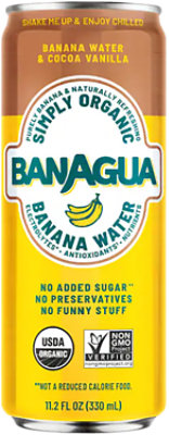 Banagua Banana Coconut Vanlla Water Organic - 11.2 FZ - Image 1