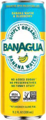 Banagua Banana Blueberry Water Organic - 11.2 FZ - Image 1