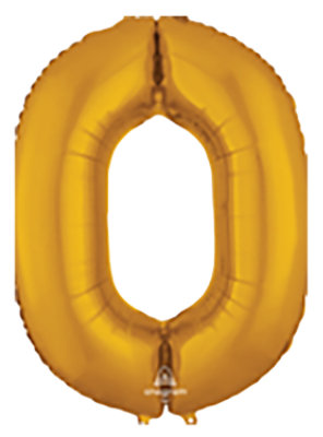 Mylar 0 Balloon - EACH - Image 1