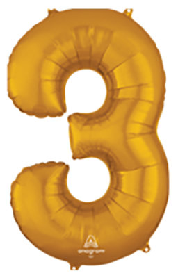 Mylar 3 Balloon - EACH - Image 1