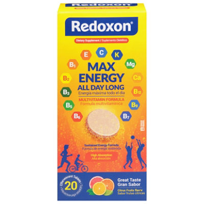 Redoxon Max Energy Multivitamin - 20 CT - Image 2